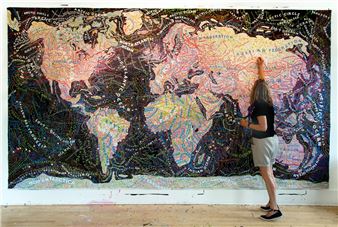 ONLINE: Paula Scher: All Over The Map - Sims Reed Gallery