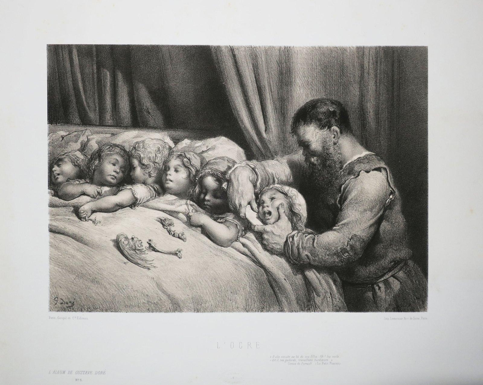 Gustave Doré L'Ogre [Le Petit Poucet, L'Ogre et ses enfants] (1862