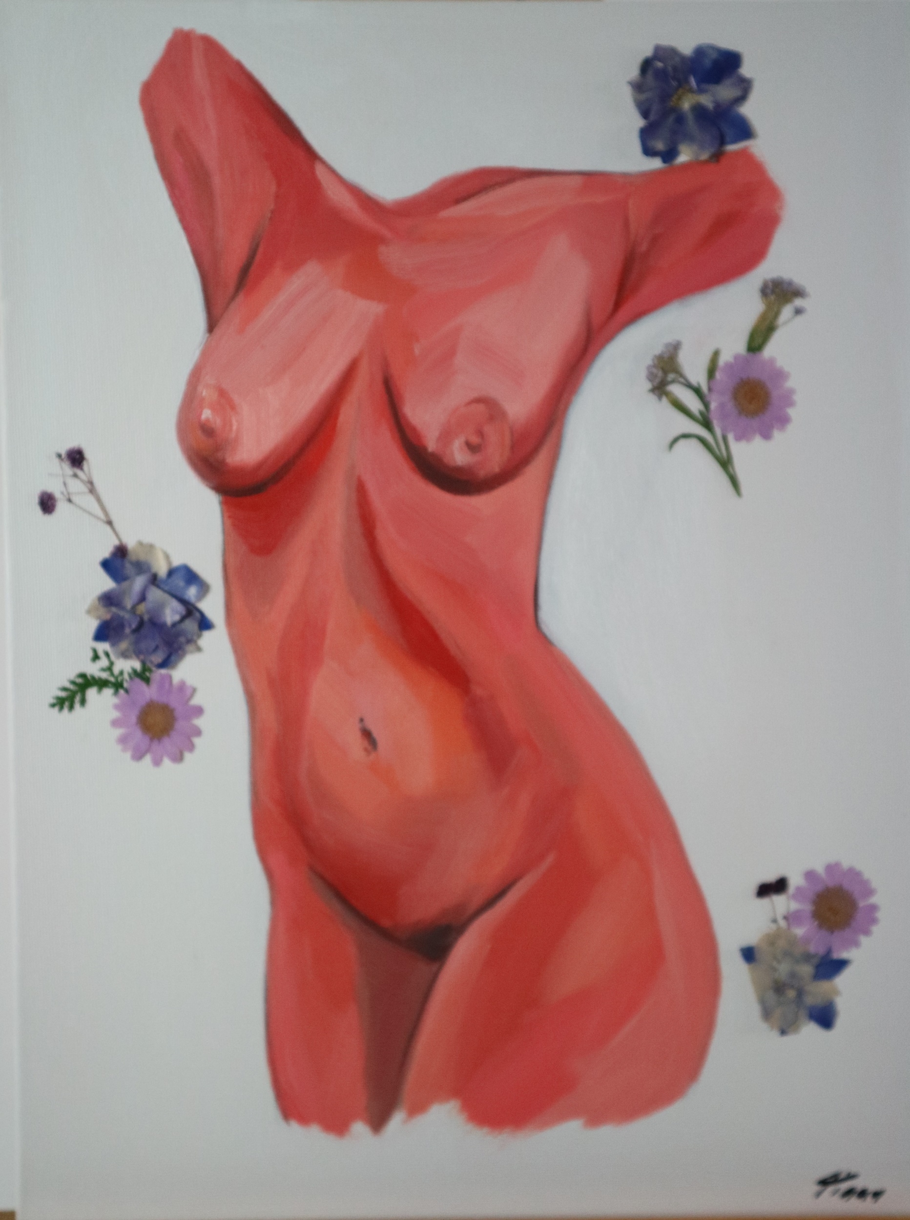 Artwork by Tiggy Beaman, Purple Poise, Made of oil on canvas