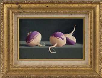 Still life of turnips. - W. Charles Nowell
