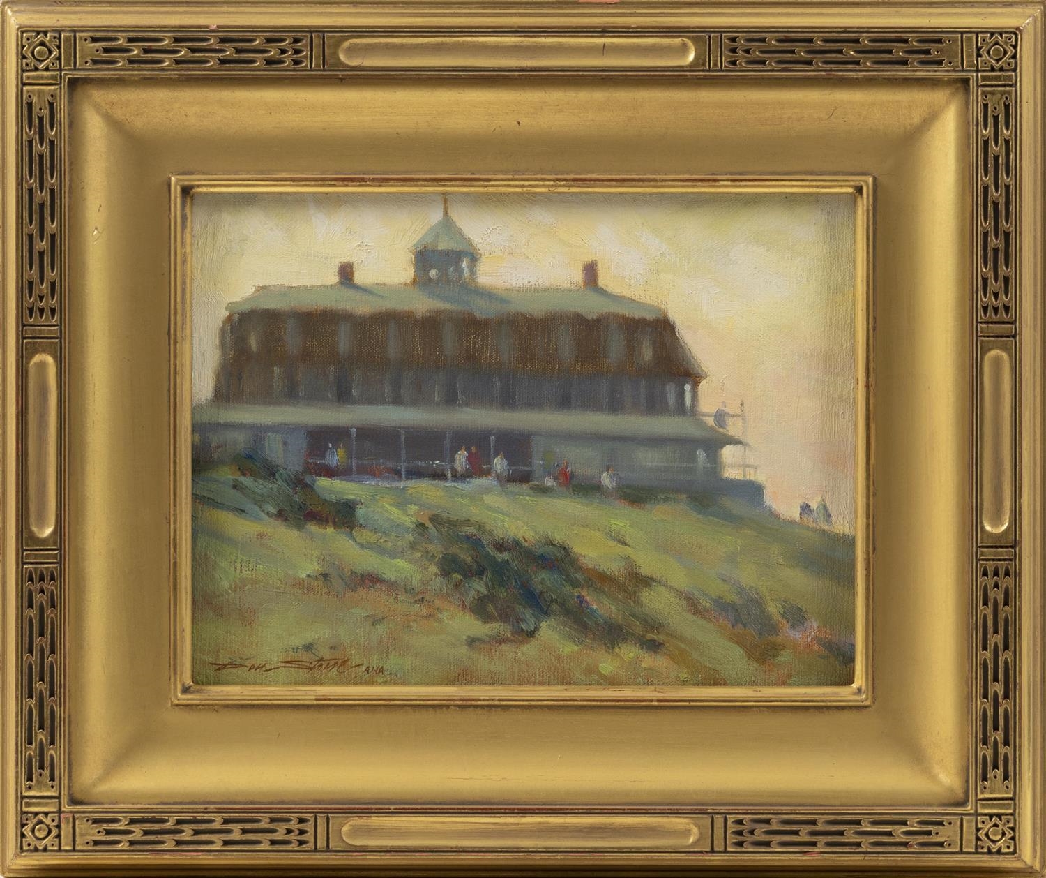 Artwork by Don Stone, "The Island Inn", Monhegan Island, Maine., Made of Oil on canvas