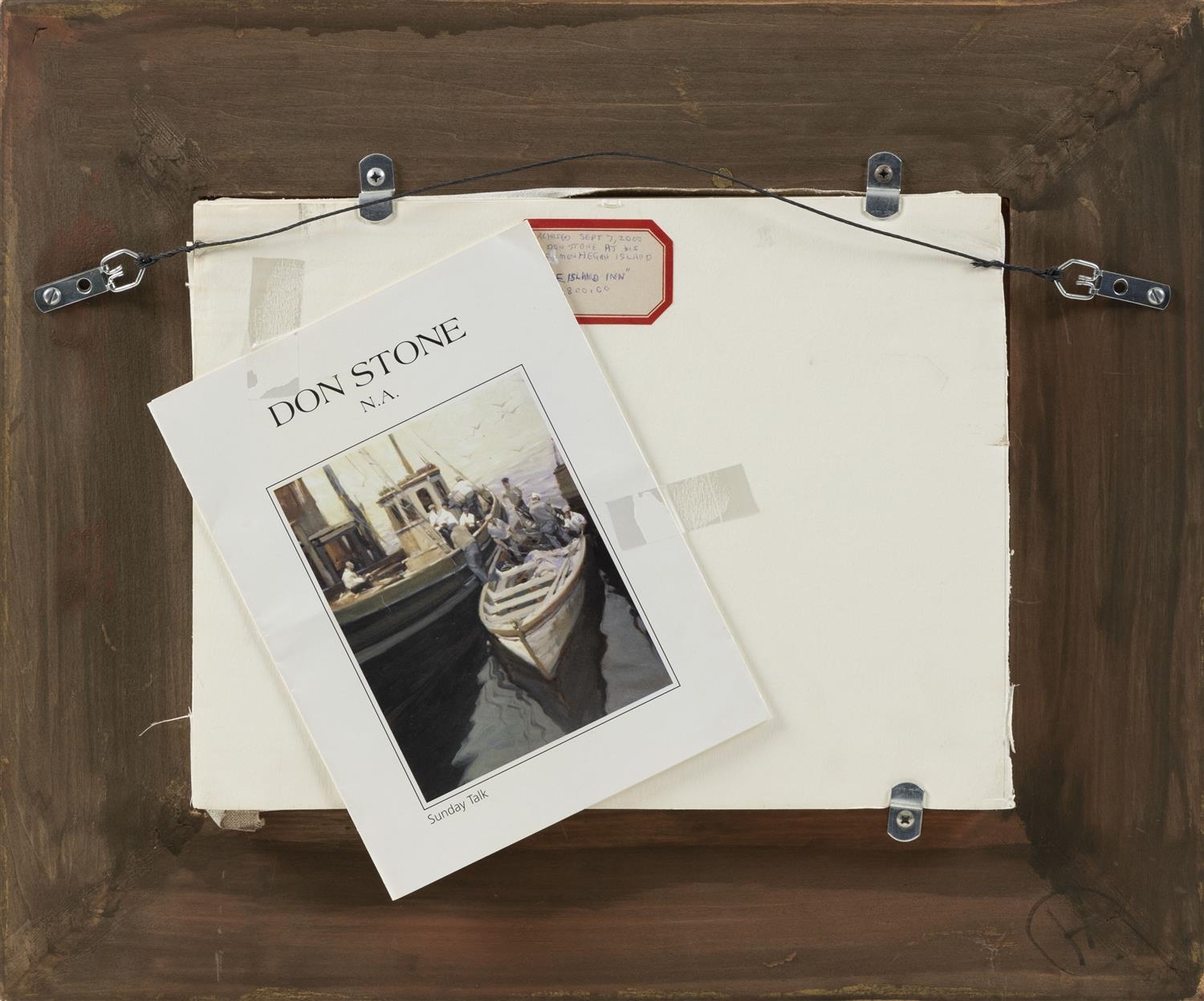 Artwork by Don Stone, "The Island Inn", Monhegan Island, Maine., Made of Oil on canvas