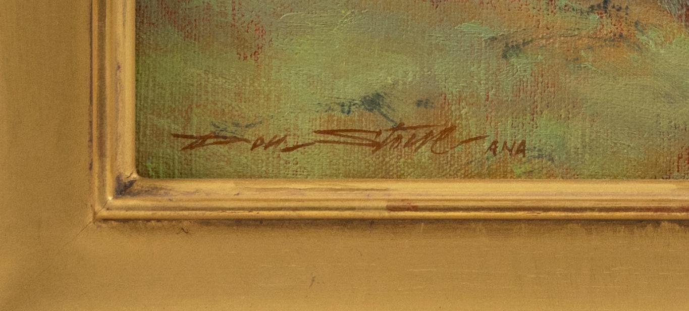 Artwork by Don Stone, "The Island Inn", Monhegan Island, Maine., Made of Oil on canvas