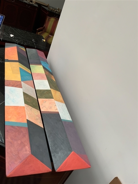 Artwork by Ruth Bercaw, Two Works: Lyre no. 15, Made of oil on canvas (2)