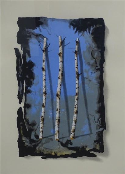 Blue Birch Fragments II by Terence Warren
