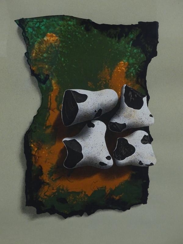 Artwork by Terence Warren, Flint Square, Made of screen-print