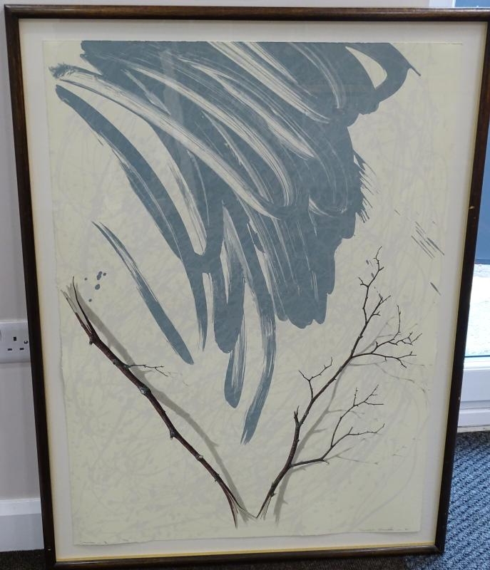Artwork by Terence Warren, Storm I, Made of screen-print