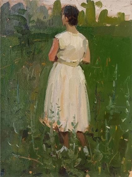 WOMAN IN WHITE - Lev Nikolaevich Kuzminkov