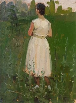 WOMAN IN WHITE - Lev Nikolaevich Kuzminkov
