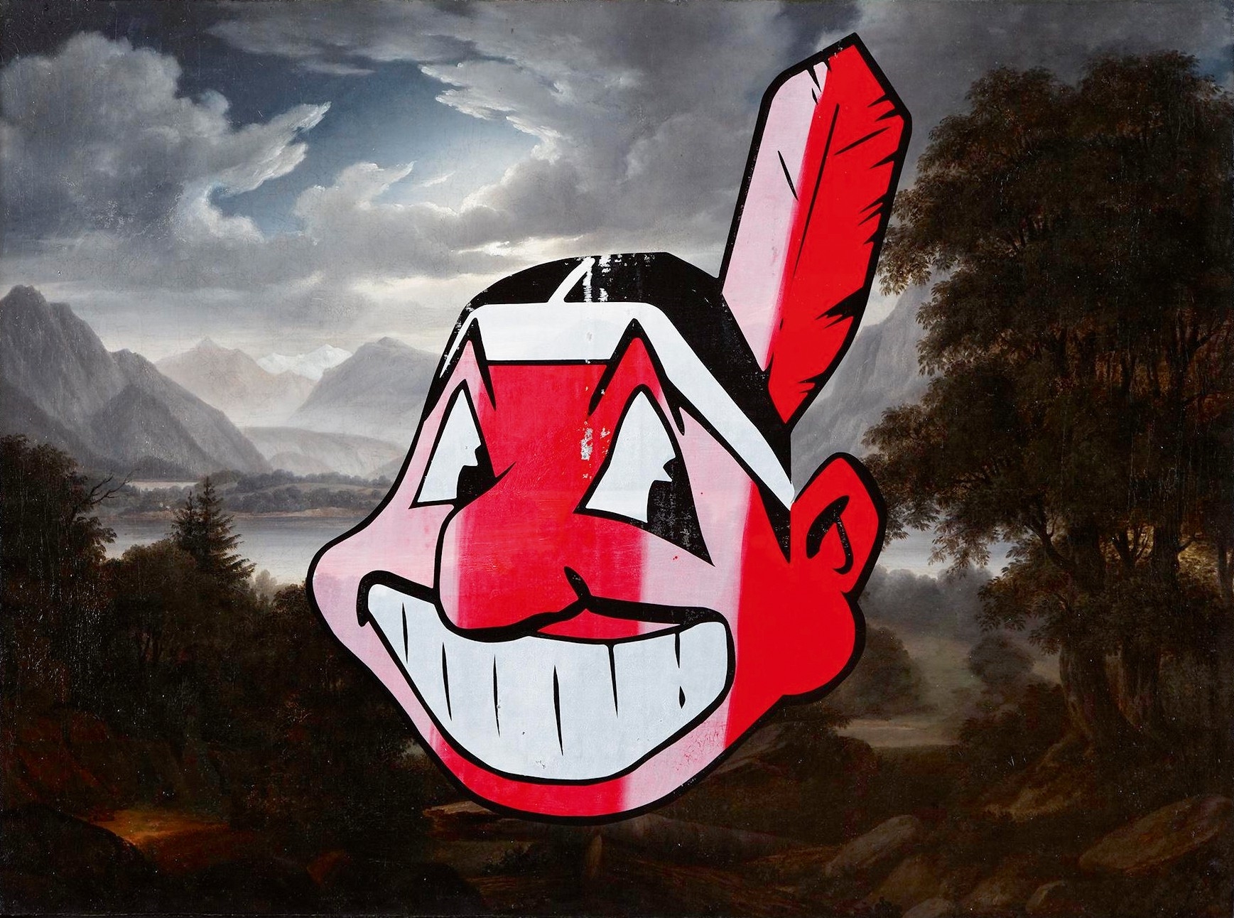 Artwork by Cyprien Gaillard, UNTITLED, Made of oil on canvas