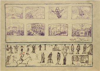 Two works: Bozzetti per monumento a Colombè (Cuneo) - Adriano Benedetti