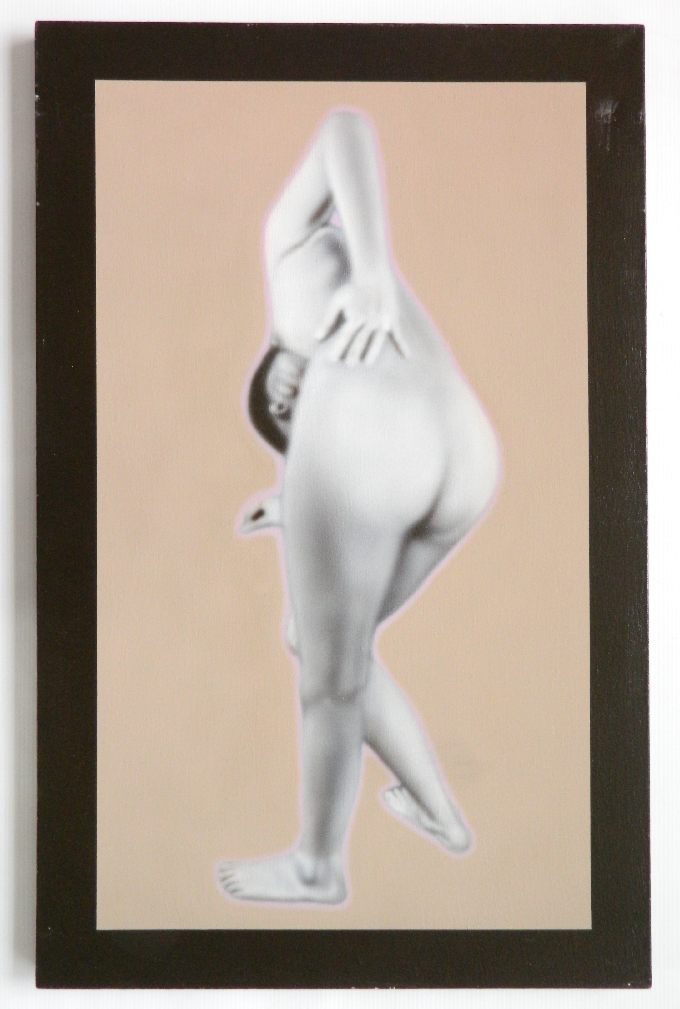 Artwork by T. P. Speer, Standing Female Nude, Made of airbrush on canvas