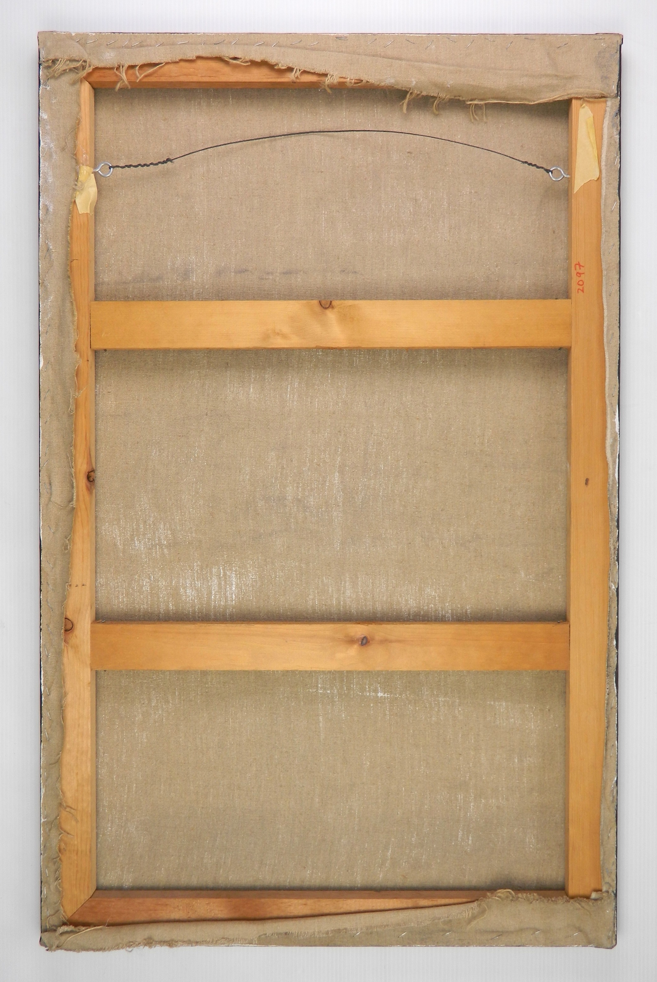 Artwork by T. P. Speer, Standing Female Nude, Made of airbrush on canvas