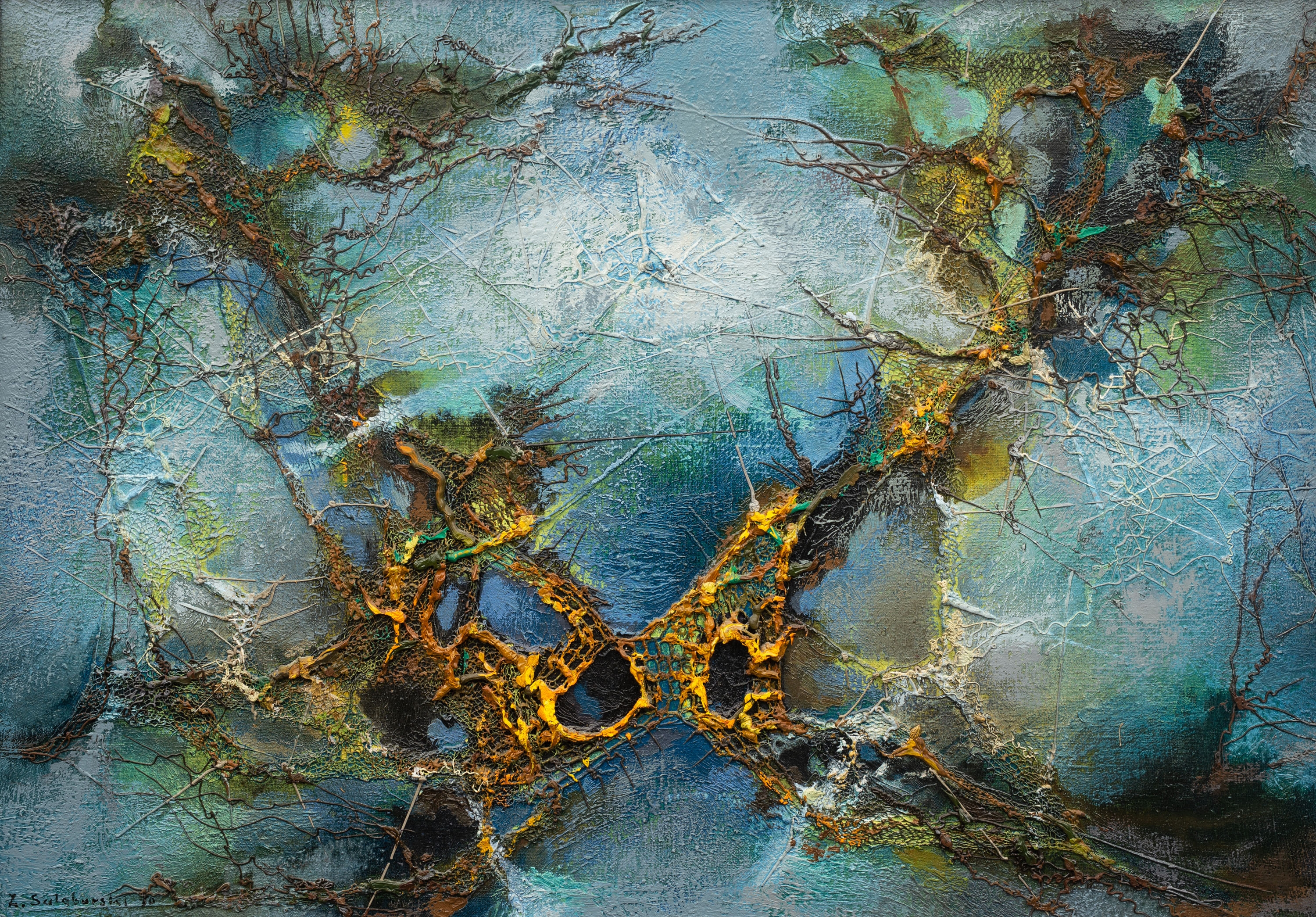 Artwork by Zdzislaw Salaburski, Untitled, Made of oil, canvas