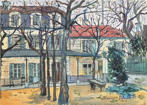 Maison avec jardin by Maurice Utrillo, circa 1920, Executed circa 1920