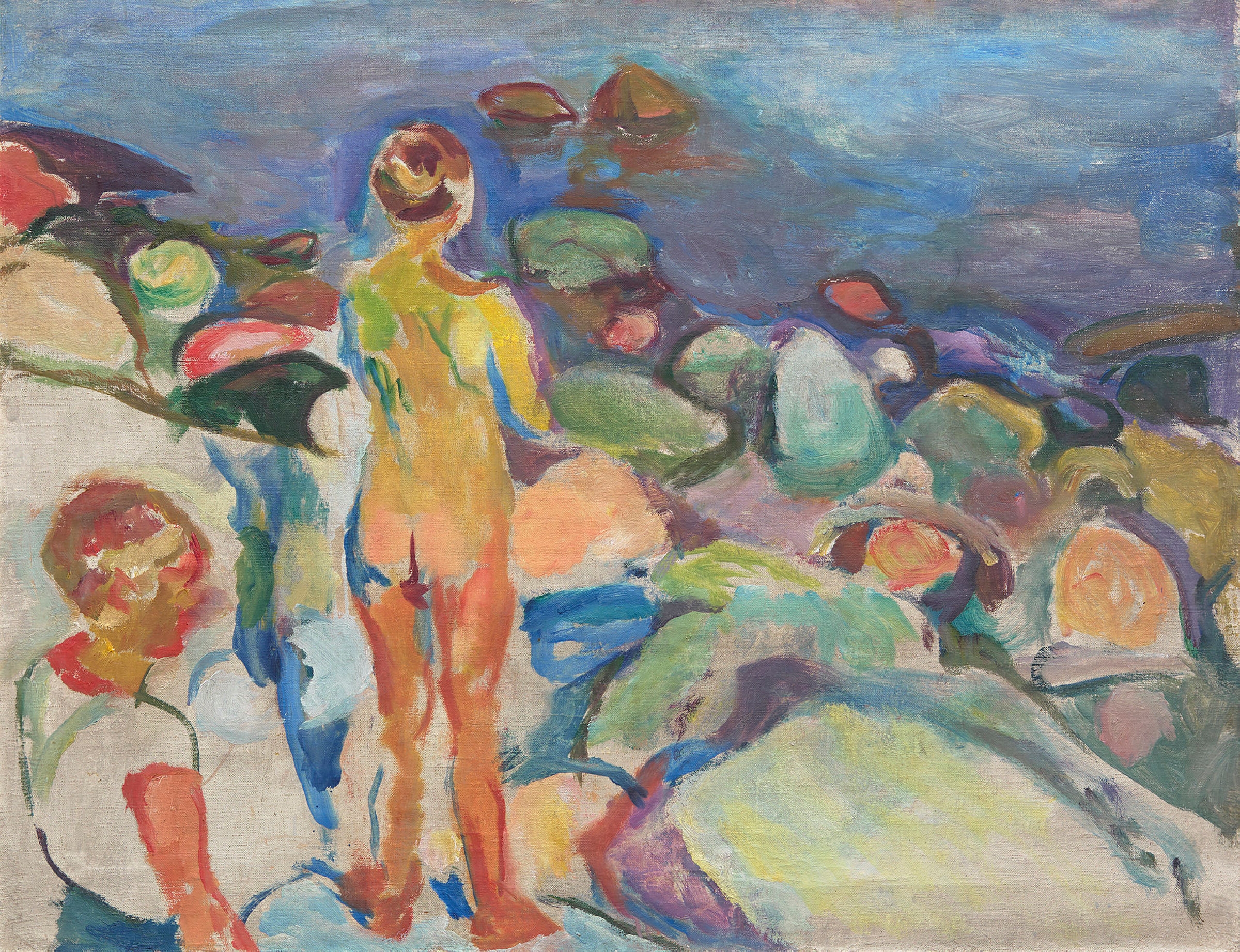 "Gutter på stranden" by Ludvig Peter Karsten, 1913