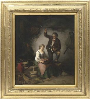 Hausmusik in bayrischer Bauernstube - Aloys Riedmüller