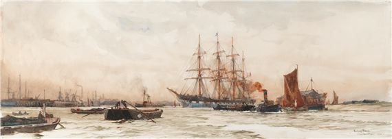 'Barking Reach' by Charles Edward Dixon, 1900