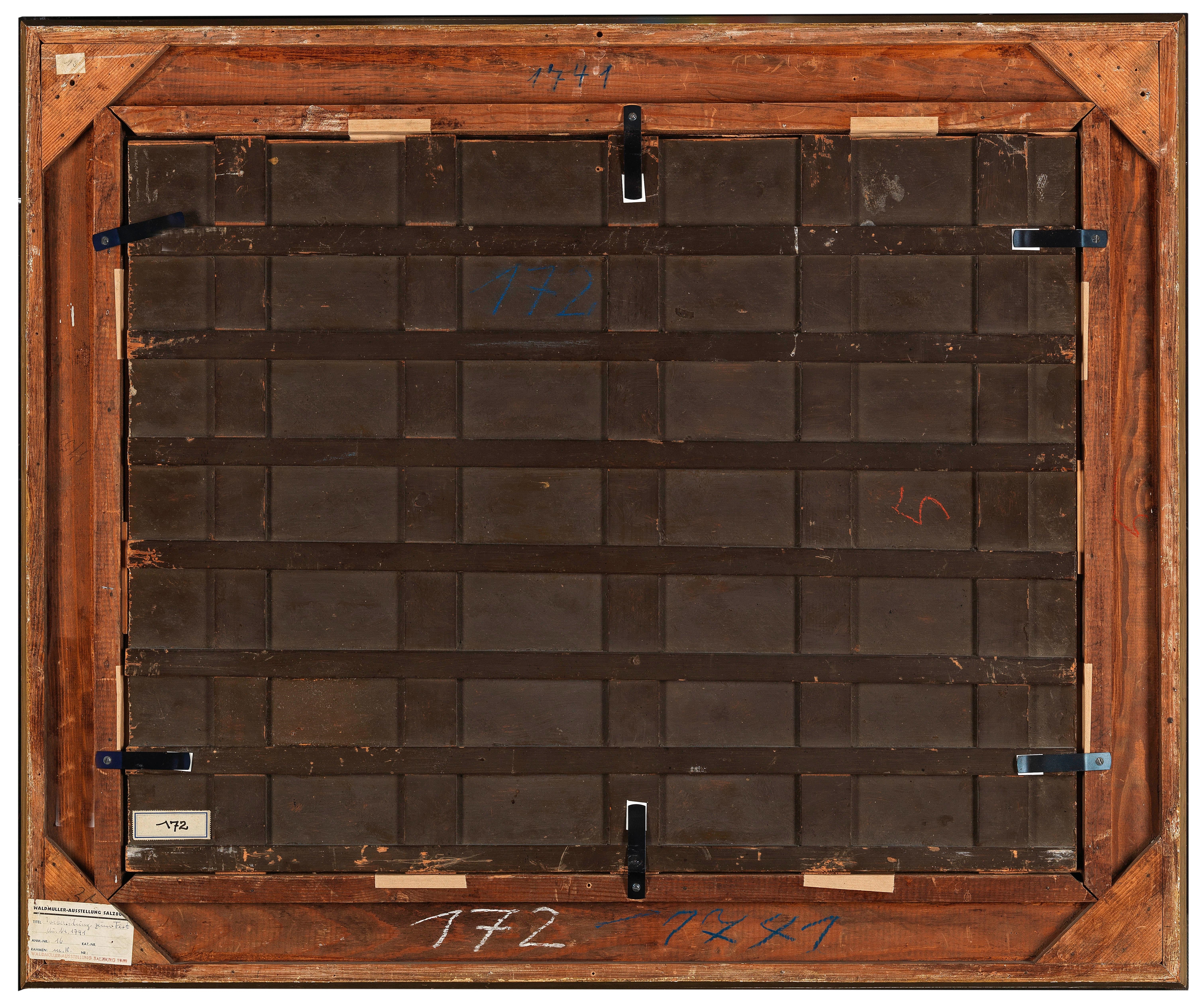 Artwork by Ferdinand Georg Waldmüller, Preparing the Celebration of the Wine Harvest, Made of oil on panel