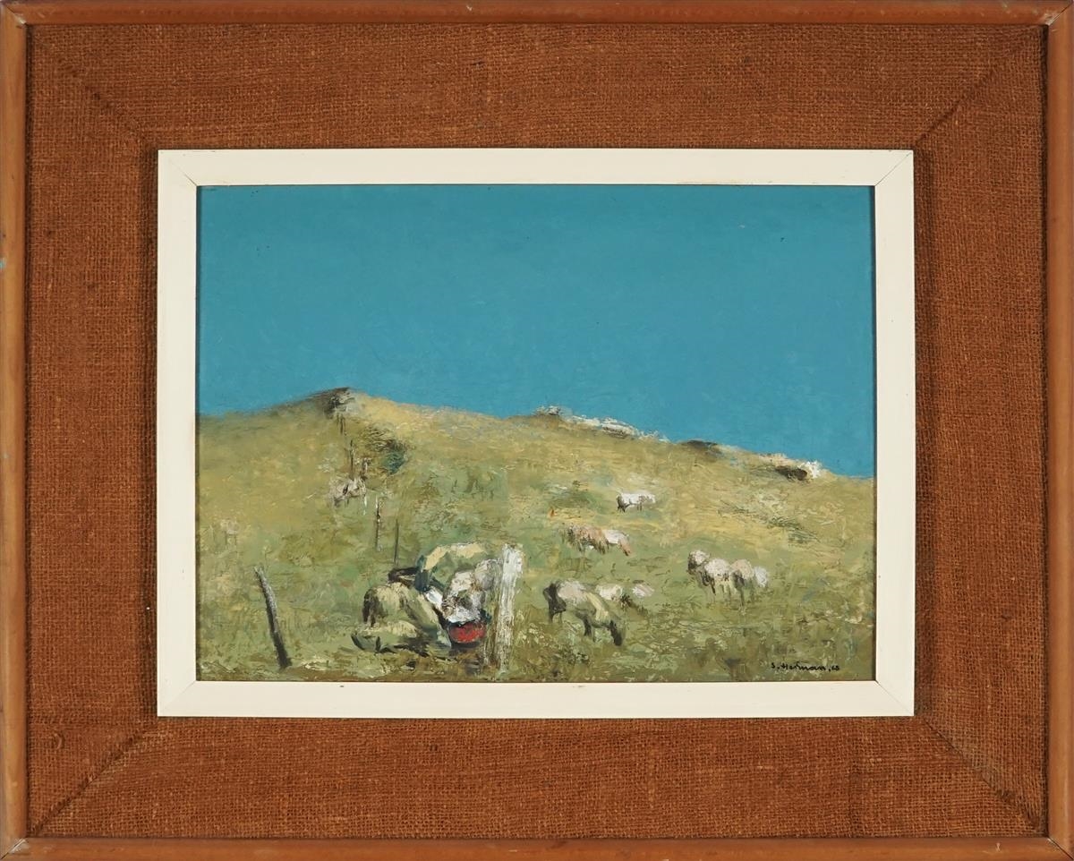 Sali Herman | Sheep in Paddock (1963) | MutualArt