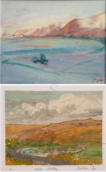 Two Works: Nevis Valley Otago; Pat Fry - Gillian Pope