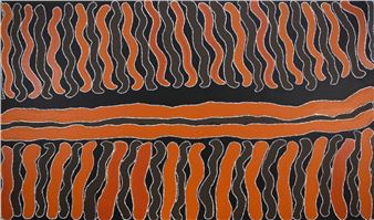 Mountain Devil Lizard Dreaming - Nancy Petyarre