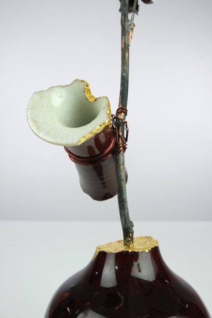 Bouke De Vries | 'Rose in Ox Blood Vase' | MutualArt