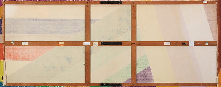 Artwork by Jack Bush, Blue Slant, Made of acrylic on canvas