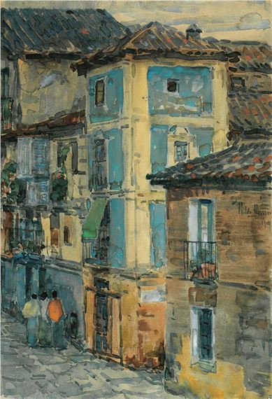 Street Scene, Spain by Childe Hassam, 1910, Executed in 1910