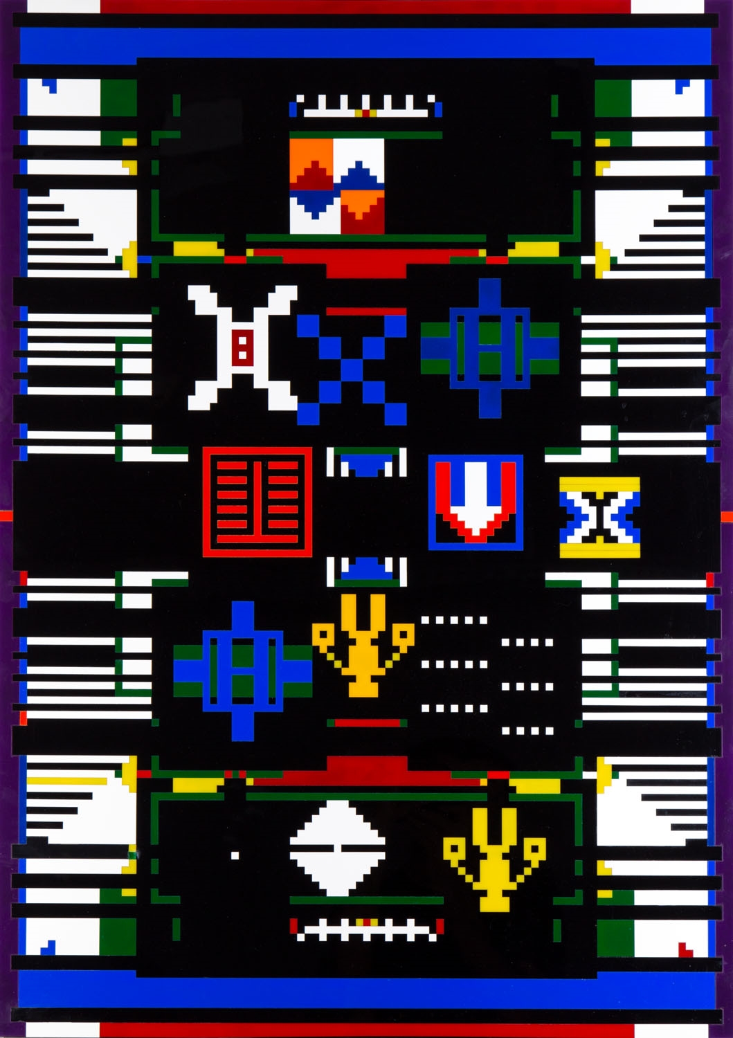 Artwork by Janek Simon, "Synthethic Folklore v.0.1.6", Made of mixed media