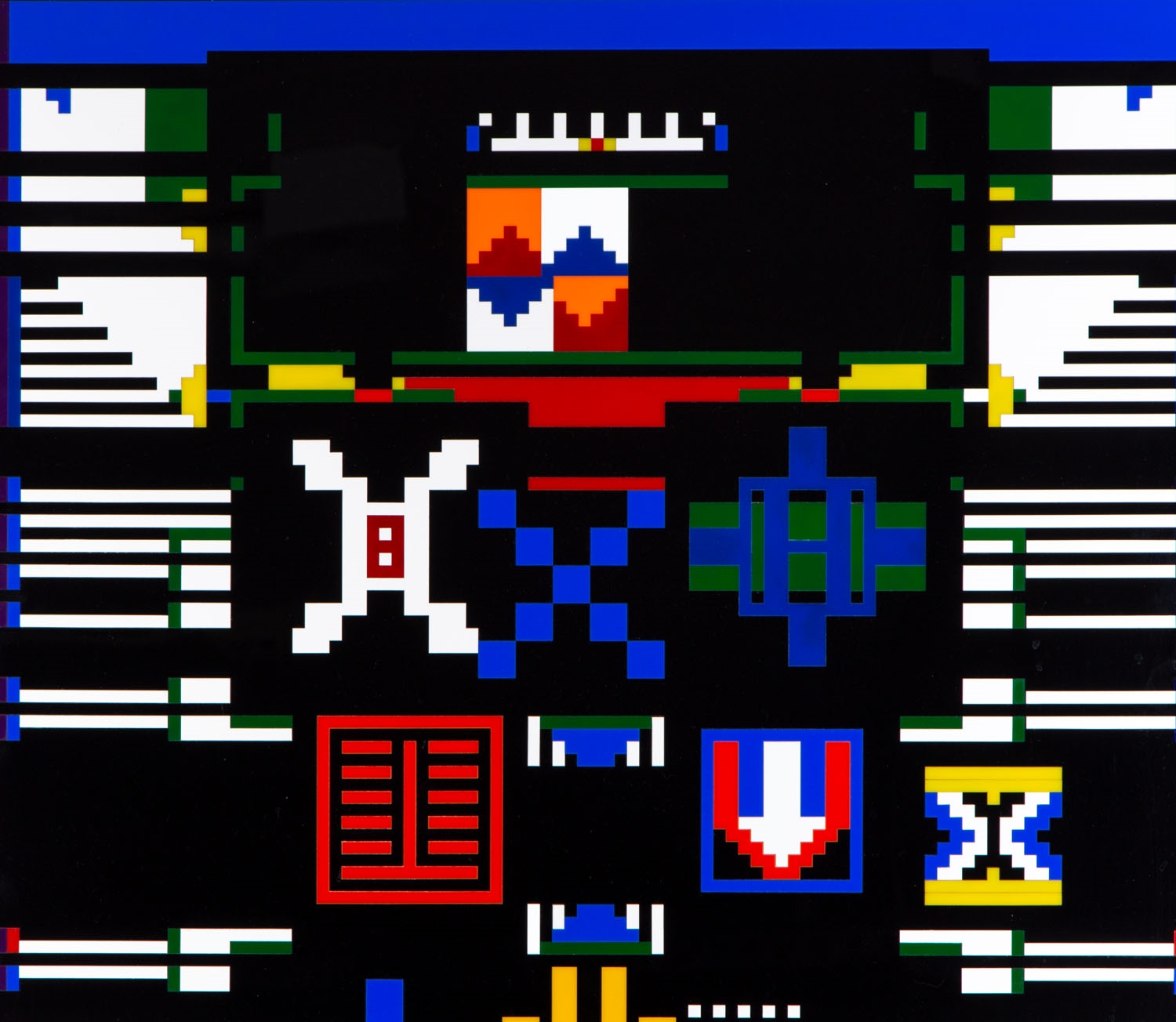 Artwork by Janek Simon, "Synthethic Folklore v.0.1.6", Made of mixed media