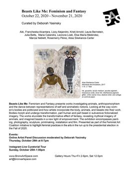 Beasts Like Me - BronxArtSpace