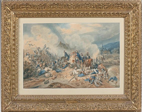 Hippolyte Bellange | Attack of the redoubt (1824) | MutualArt