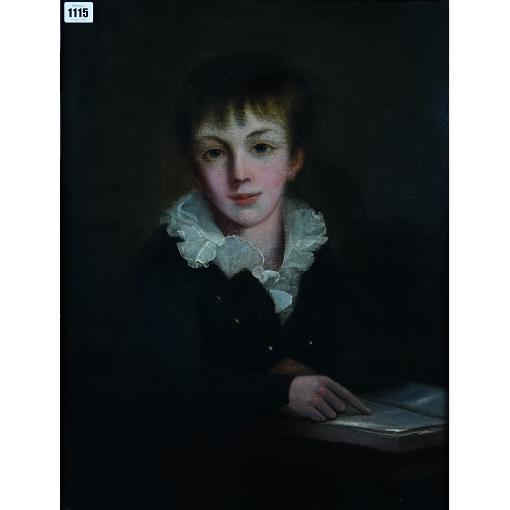 George Romney | Portrait of a young boy | MutualArt