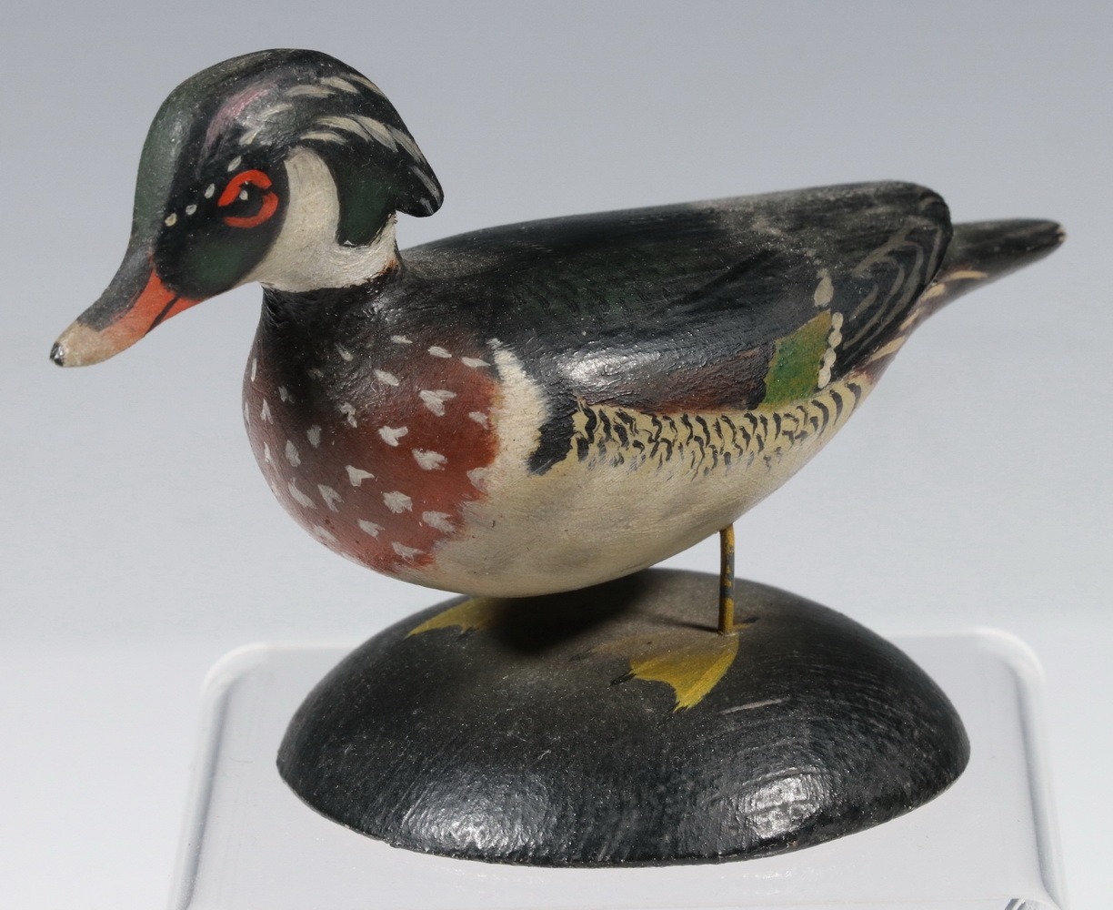 A. ElmerCrowell Wood Duck Miniature Decoy MutualArt