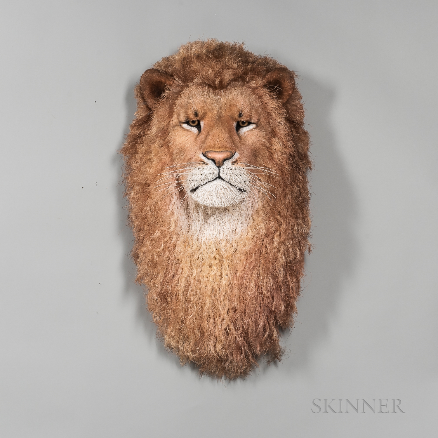 Anne Andersson Fiber Lion Head Sculpture MutualArt