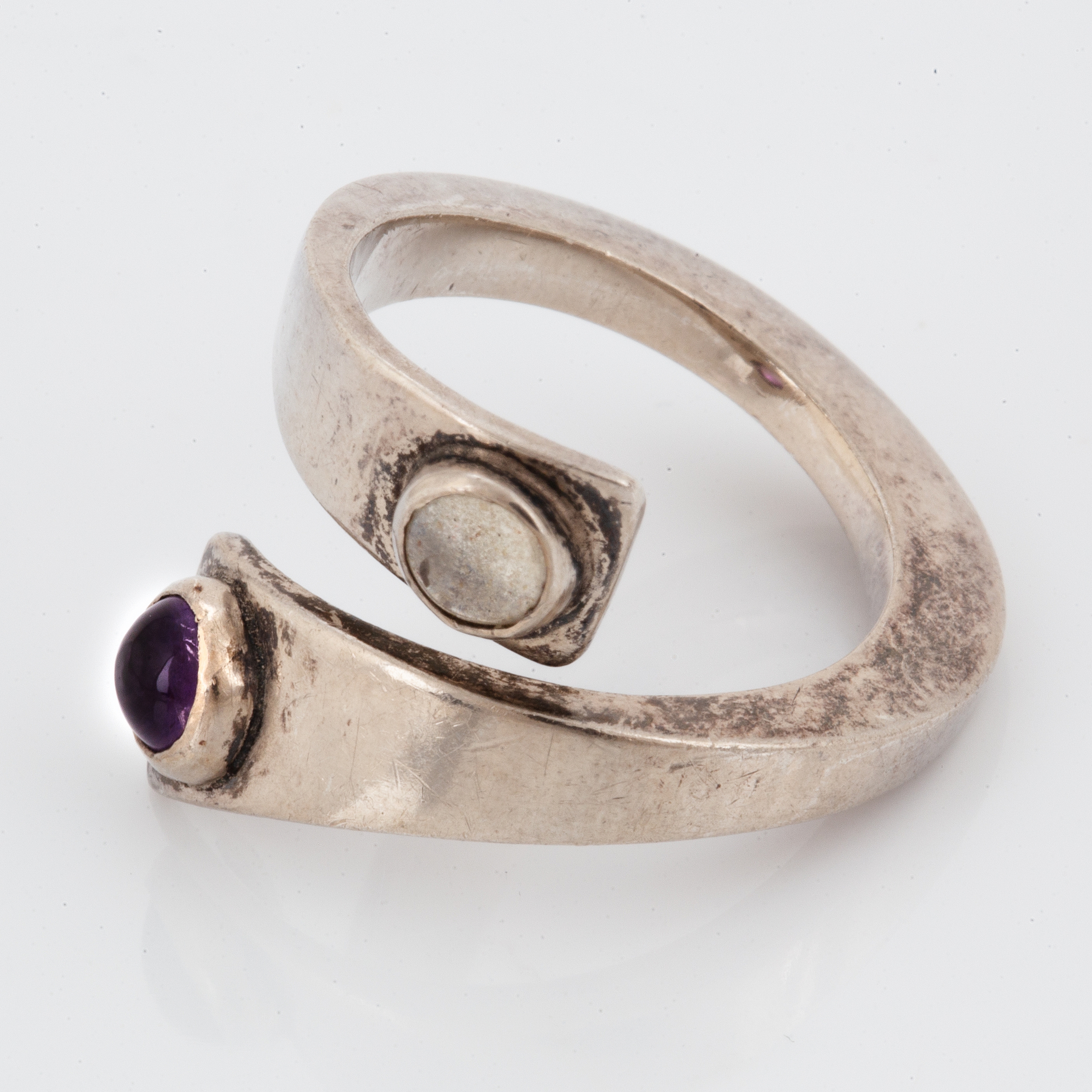 Artwork by Sven Erik Högberg, silver bangle and ring, Made of silver