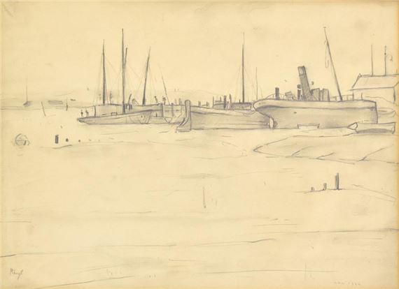 Rhyl by Laurence Stephen Lowry, 1924