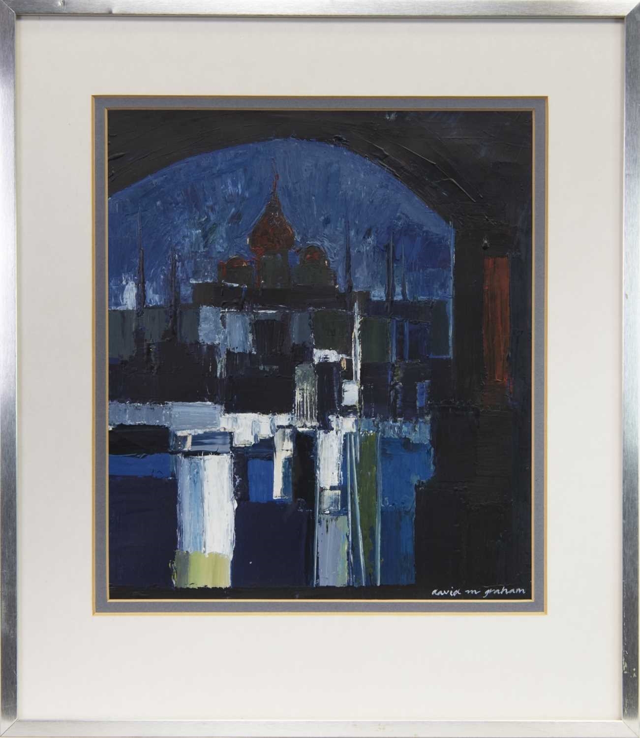 Artwork by David M Graham, EASTERN LANDSCAPE, Made of oil on board