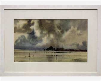 "Pêcherie, le Vivier - sur - Mer" - Pierre Brette