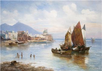 Fischerboote im Hafen von Torre del Greco-Neapel - Alois Broch