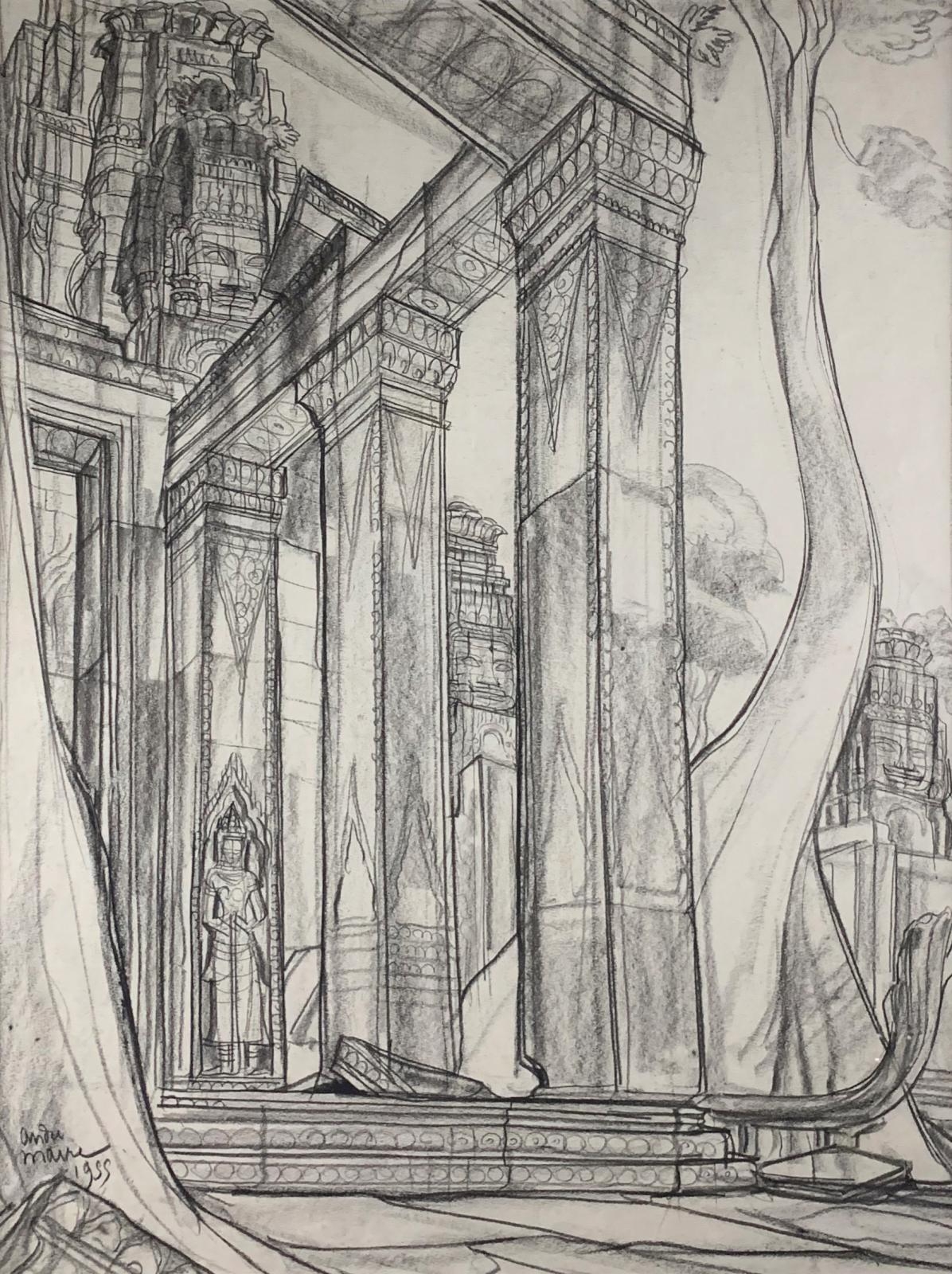 Bayon Temple Drawing