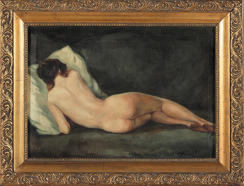 Artwork by Vsevolod Guljevič, LEŽEĆI AKT, Made of Oil on canvas