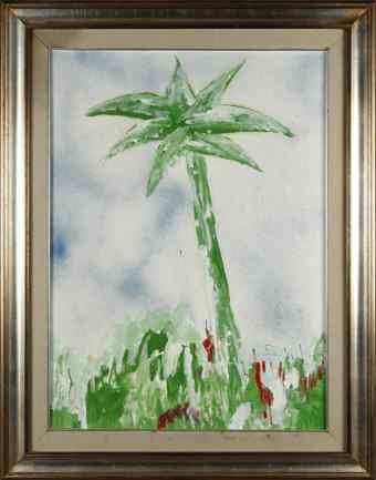 Particolare di un'oasi by Mario Schifano, 1970s