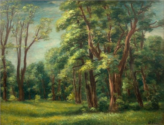 Pejzaż leśny by Wladyslaw Lam