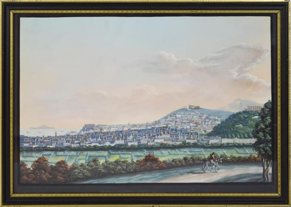 Two works: NAPOLI VEDUTA DALLA STRADA NUOVA DEL CAMPO; I CAMPI ELISI DIETRO BAIA by Charles Glass