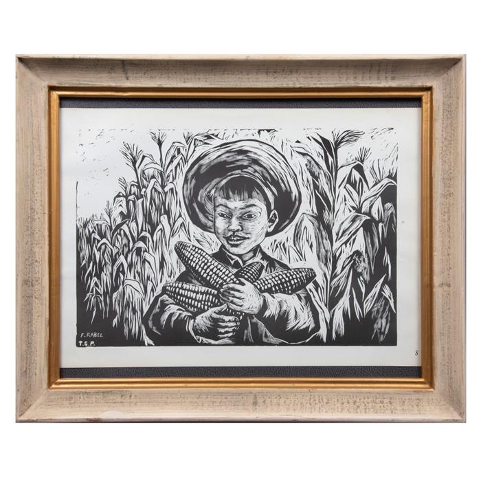 Fanny Rabel | Niño con mazorcas | MutualArt