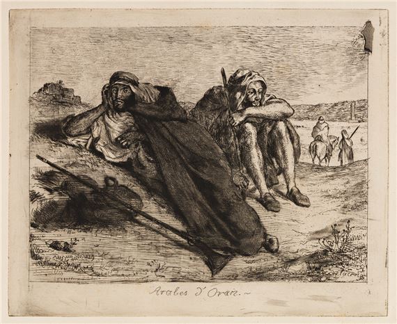 Arabes d'Oran. by Eugène Delacroix, 1833