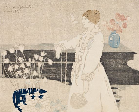 The Piano (The White Gown) by B.J.O. Nordfeldt, 1906