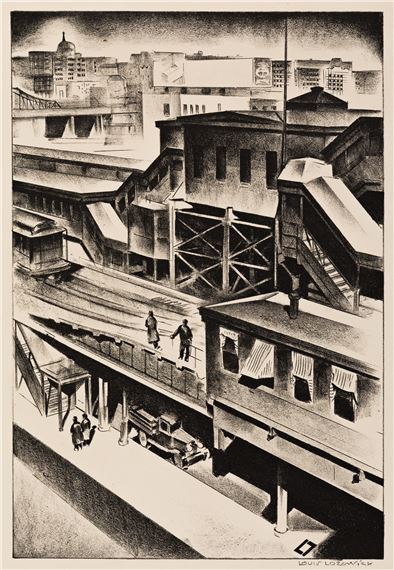 Elevated Railway by Louis Lozowick, 1931